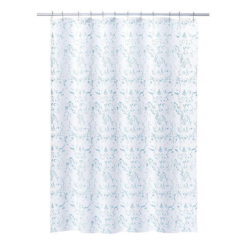 Laura Ashley Peva Damask Shower Curtain And Reviews Wayfair